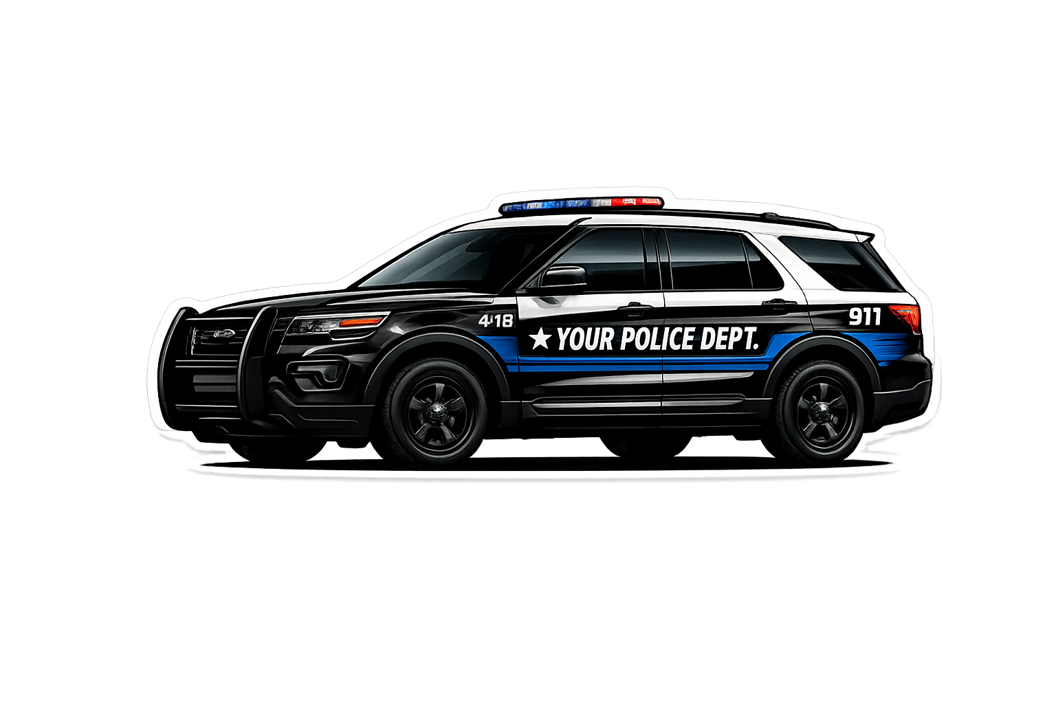 Customize your vehicle - police fire ems helicopter & motorcyle – Blue ...