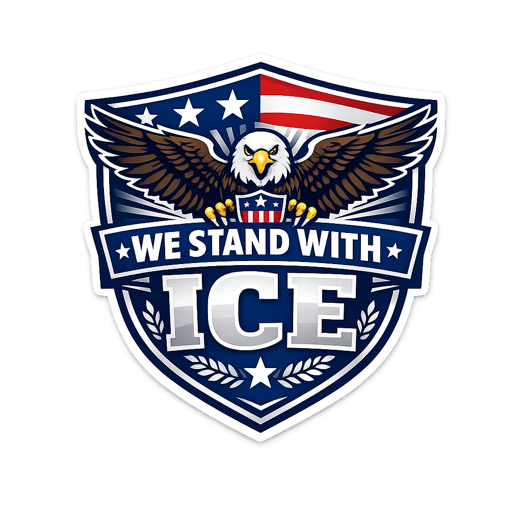 We stand with ICE Sticker