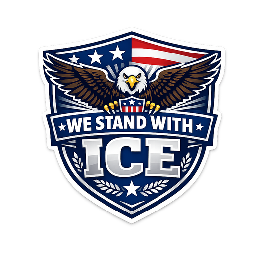 We stand with ICE Sticker
