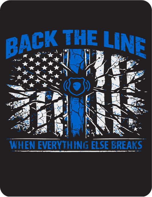Back the Line Sticker